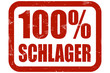 Grunge Stempel rot 100% SCHLAGER