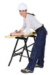 Female carpenter