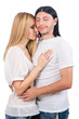 Pair of man and woman in love