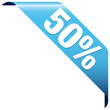 Banner "50%" Blue