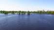 River panorama with trees