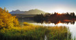 lake and sun - Slovakia Tatras, Strbske pleso