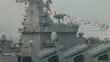 Moored Warship