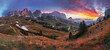 Landscape in the mountains. Sunrise - Italy alps