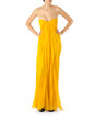 Woman in fashion dress concept on white