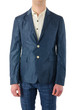 Man model with suit on white