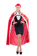 Woman queen in funny concept