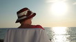 Video: Senior woman enjoying summer holidays by sea Senior woman enjoying summer holidays by sea