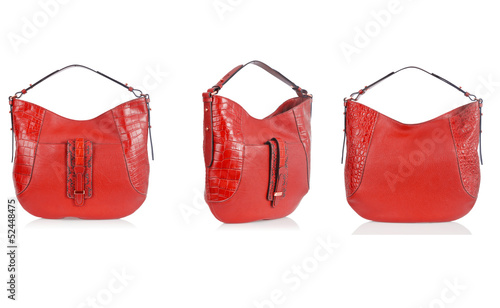 Photo: Elegant woman bag isolated on white Elegant woman bag isolated on white