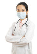 Photo: Medical doctor woman with face mask Medical doctor woman with face mask