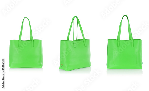 Photo: Elegant woman bag isolated on white Elegant woman bag isolated on white