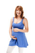 Cheerful pregnant woman