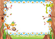 Vector: Funny card with empty space for text. Funny card with empty space for text.