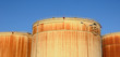 Alsace, oil tank in the port of Strasbourg