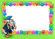 Vektor: Funny card with empty space for text. Funny card with empty space for text.