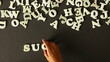 Video: A person spelling Success A person spelling Success