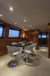 Italy, Viareggio, 82' luxury yacht, dinette, dining table