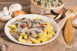 penne and mushroom sauce