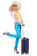 Young woman preparing for vacation