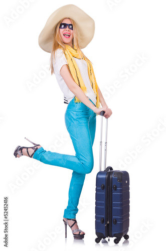 Photo: Young woman preparing for vacation Young woman preparing for vacation