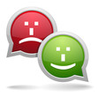Smilie speech bubbles