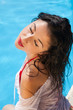 Photo: Sexy woman near swimming pool Sexy woman near swimming pool