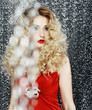 Allure. Glossy Stylish Woman - Glitter. Magnetism