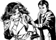 Ilustracion de una pareja de enamorados