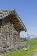 Foto: Almhütte mit Kaisergebirge Almhütte mit Kaisergebirge