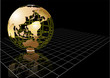 background with abstract earth globe