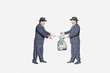 Giving and receiving bribes a crime identical for both
