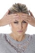 Model Released. Young Woman With a Headache