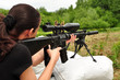 Women with gun