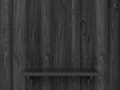 gray wooden shelf