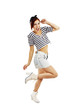 Photo: Beautiful girl with pretty smile in pinup style Beautiful girl with pretty smile in pinup style