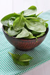 Photo: Fresh spinach leaves in bowl Fresh spinach leaves in bowl