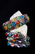 A bracelet is an article of jewelry that is worn around the wris