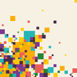 Abstract graphic with squares.