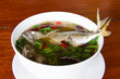 Spicy lemon grass soup.Mackerel