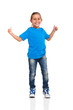 Photo: young girl giving thumbs up young girl giving thumbs up