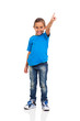 Photo: young girl pointing young girl pointing