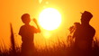 Vídeo: dad and son making soap bubbles in the nature, sunset, dad and son making soap bubbles in the nature, sunset,