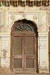 Photo: old door and ornate wall in India old door and ornate wall in India