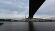 Sunset at under Rama9 bridge on May 19, 2013  Bangkok,Thailand