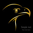 Vector: Head of an eagle in the form of the stylized tattoo Head of an eagle in the form of the stylized tattoo
