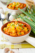 Photo: Potatoes cooked in the oven with carrots Potatoes cooked in the oven with carrots