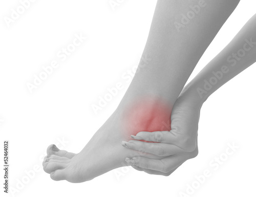 Photo: Pain in a woman ankle Pain in a woman ankle