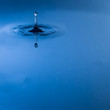 Blue water drop