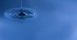Blue water drop