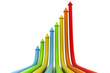 financial and business growth chart.